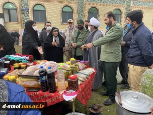 حضور کارکنان دانشکده فنی دختران آمل در همایش خانوادگی به مناسبت گرامیداشت هفته بسیج و فعال بودن غرقه توانمندی دست ساخته های دانشجویان به میزبانی بسیج  و حضور امام جمعه شهر مقدس امامزاده عبدالله(ع) در روستای چندر محله  6